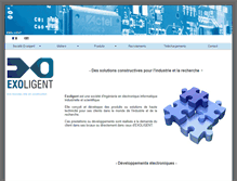 Tablet Screenshot of exoligent.com